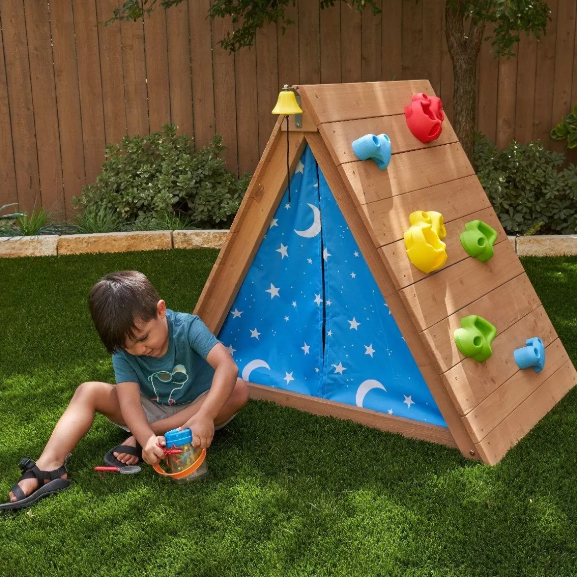 Cheap KidKraft A-Frame Hideaway & Climber