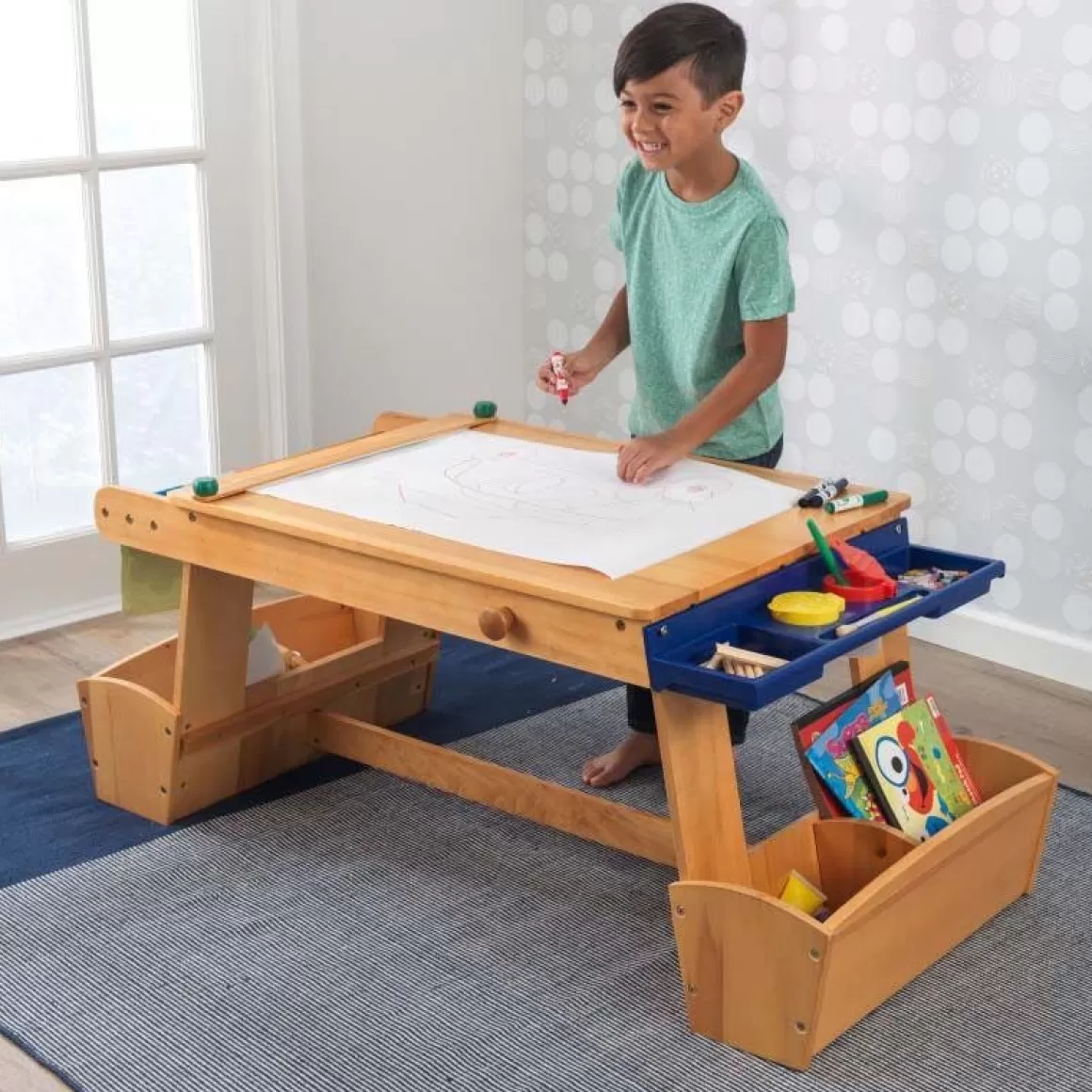 Clearance KidKraft Art Table With Drying Rack & Storage