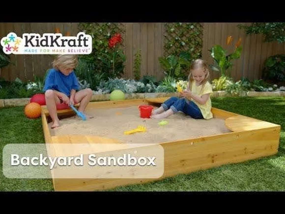 Fashion KidKraft Backyard Sandbox - Honey