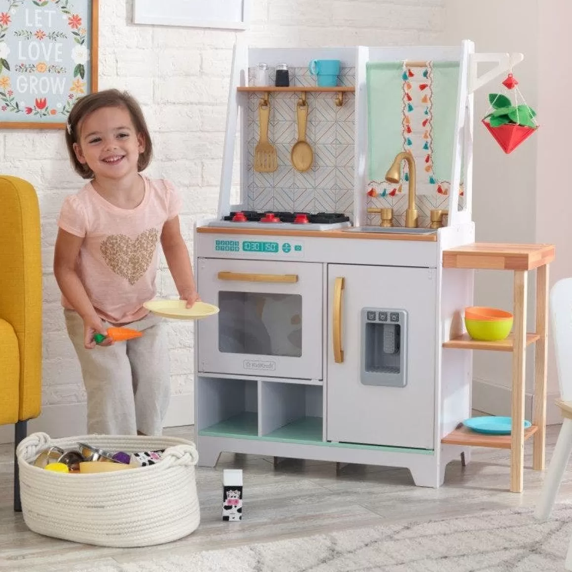 Clearance KidKraft Boho Bungalow Wooden Play Kitchen