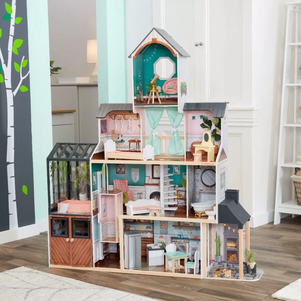 Discount KidKraft Celeste Mansion Dollhouse With Ez Kraft Assembly™