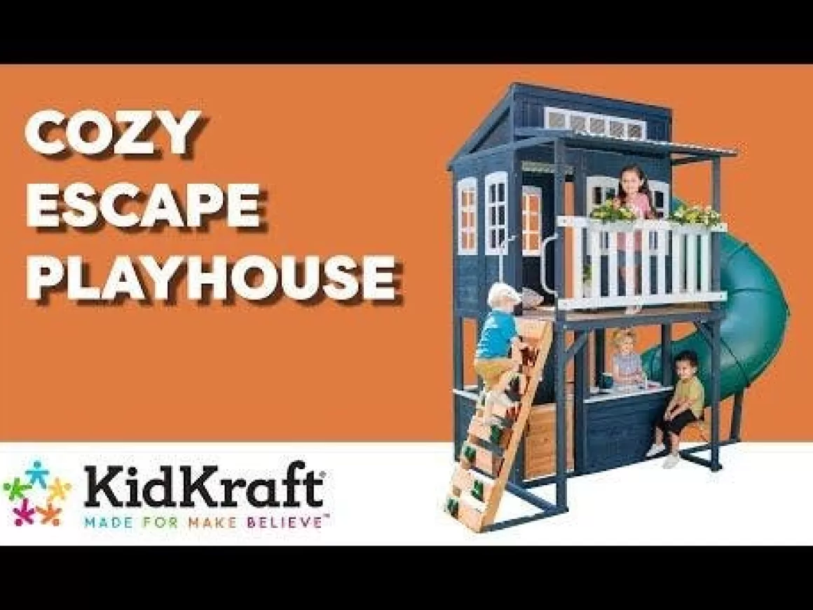 New KidKraft Cozy Escape Playhouse - Navy