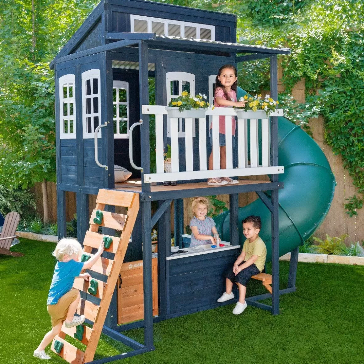 New KidKraft Cozy Escape Playhouse - Navy