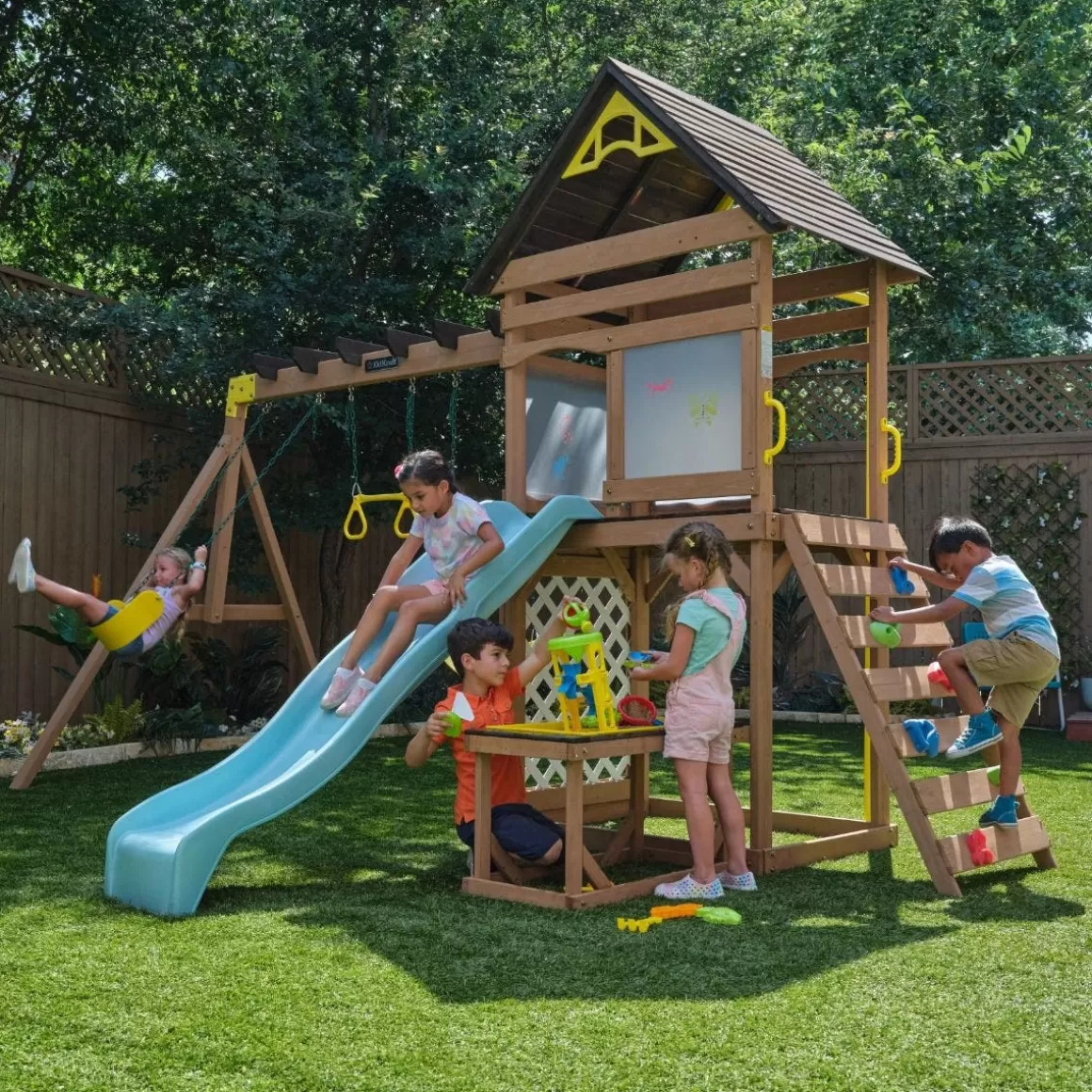 New KidKraft Creative Cove Swing Set / Playset