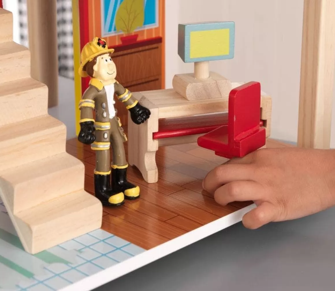 Best Sale KidKraft Fire Station Set