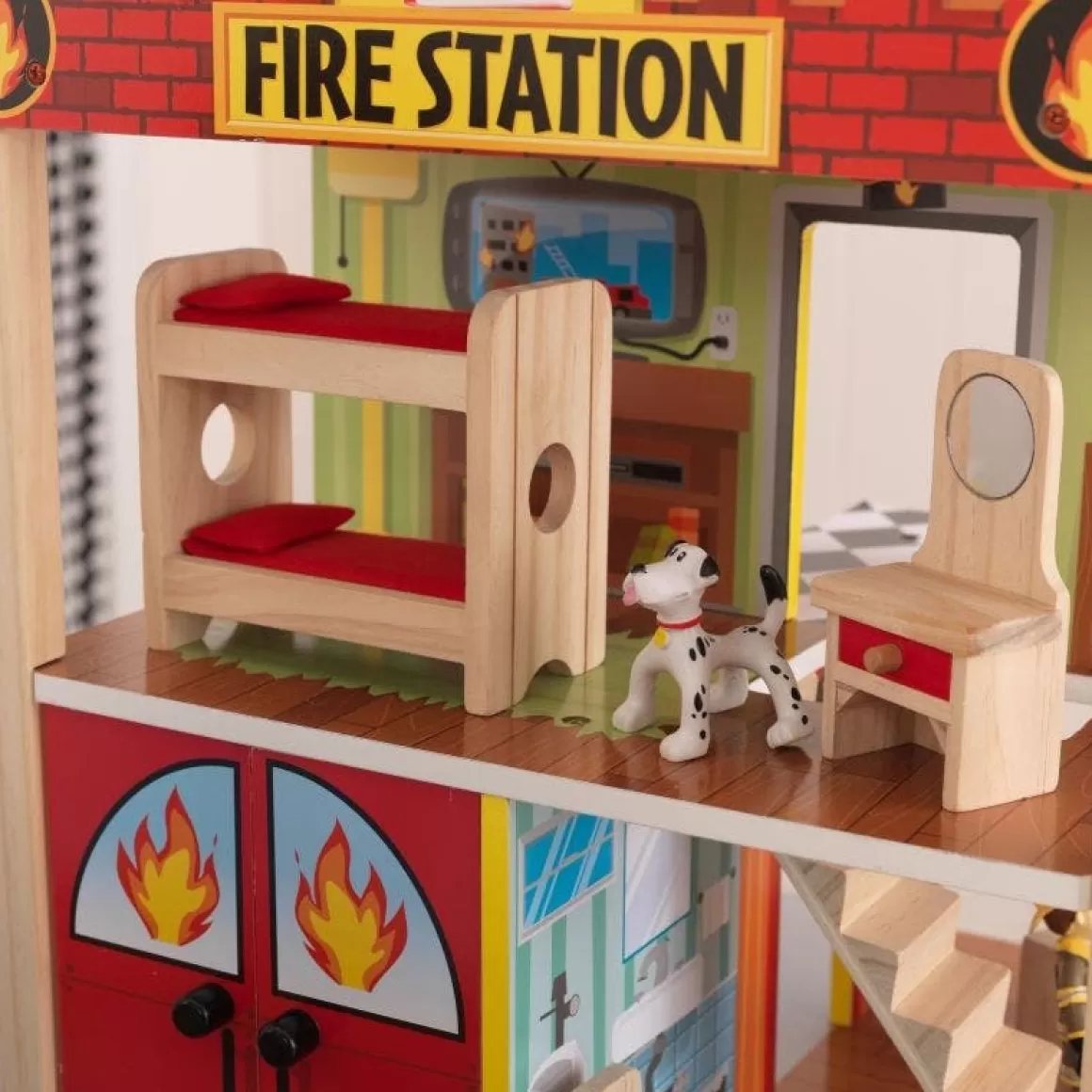 Best Sale KidKraft Fire Station Set