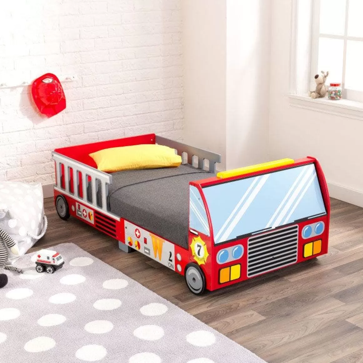 Store KidKraft Fire Truck Toddler Bed