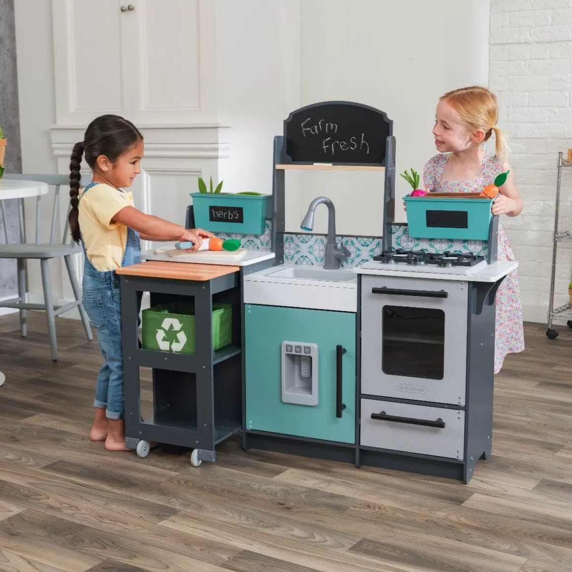 Hot KidKraft Garden Gourmet Play Kitchen With Ez Kraft Assembly™