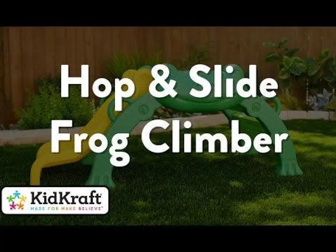 Clearance KidKraft Hop & Slide Frog Climber