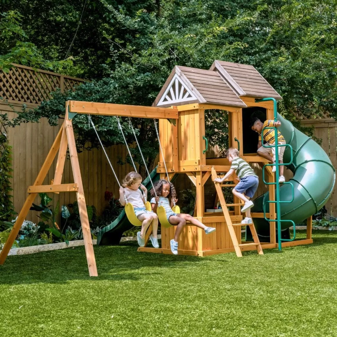 Cheap KidKraft Laurel Retreat Swing Set