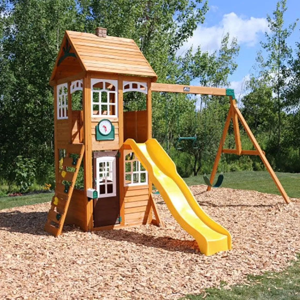 Sale KidKraft Mckinley Wooden Swing Set / Playset