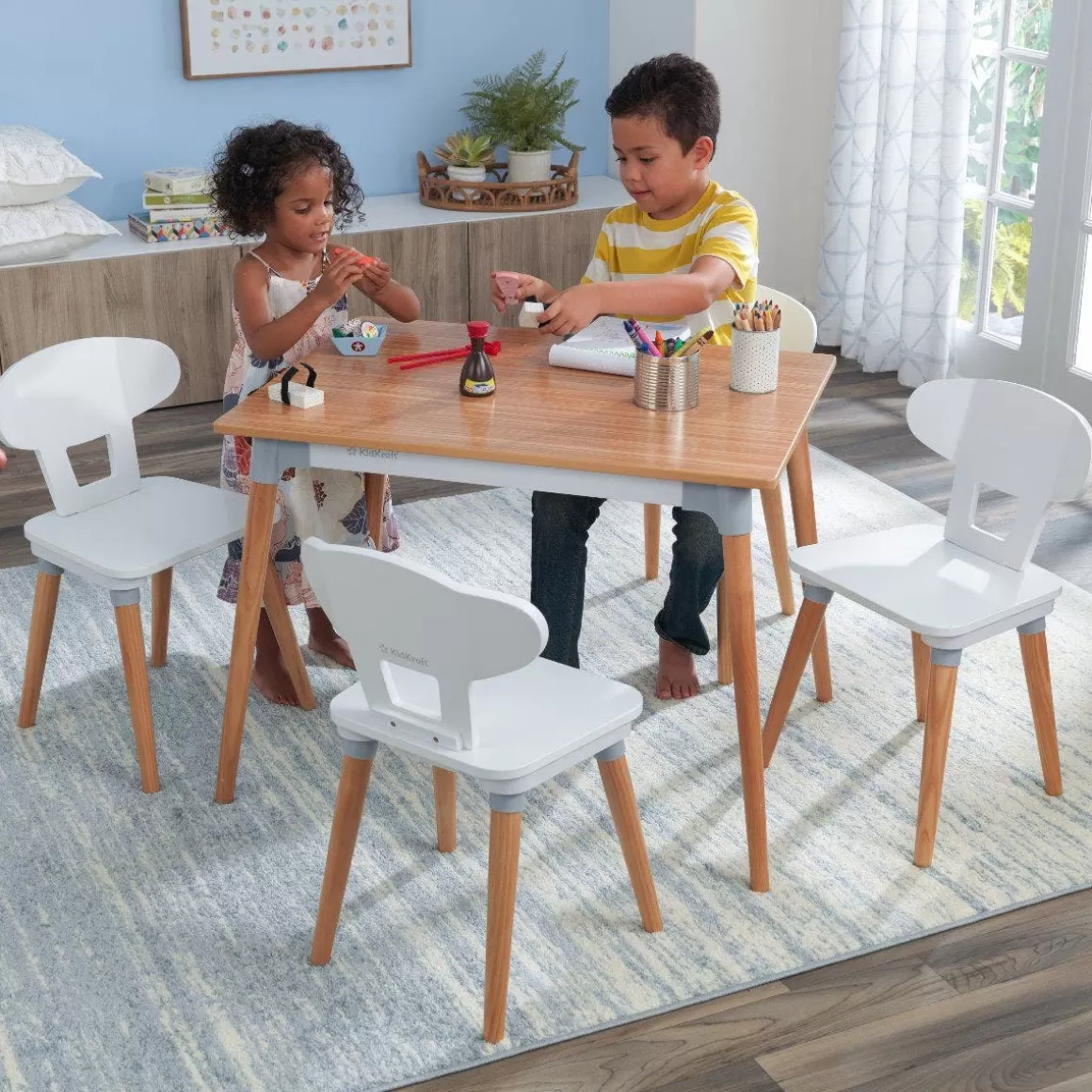 Fashion KidKraft Mid-Century Kid™ Toddler Table & 4 Chair Set