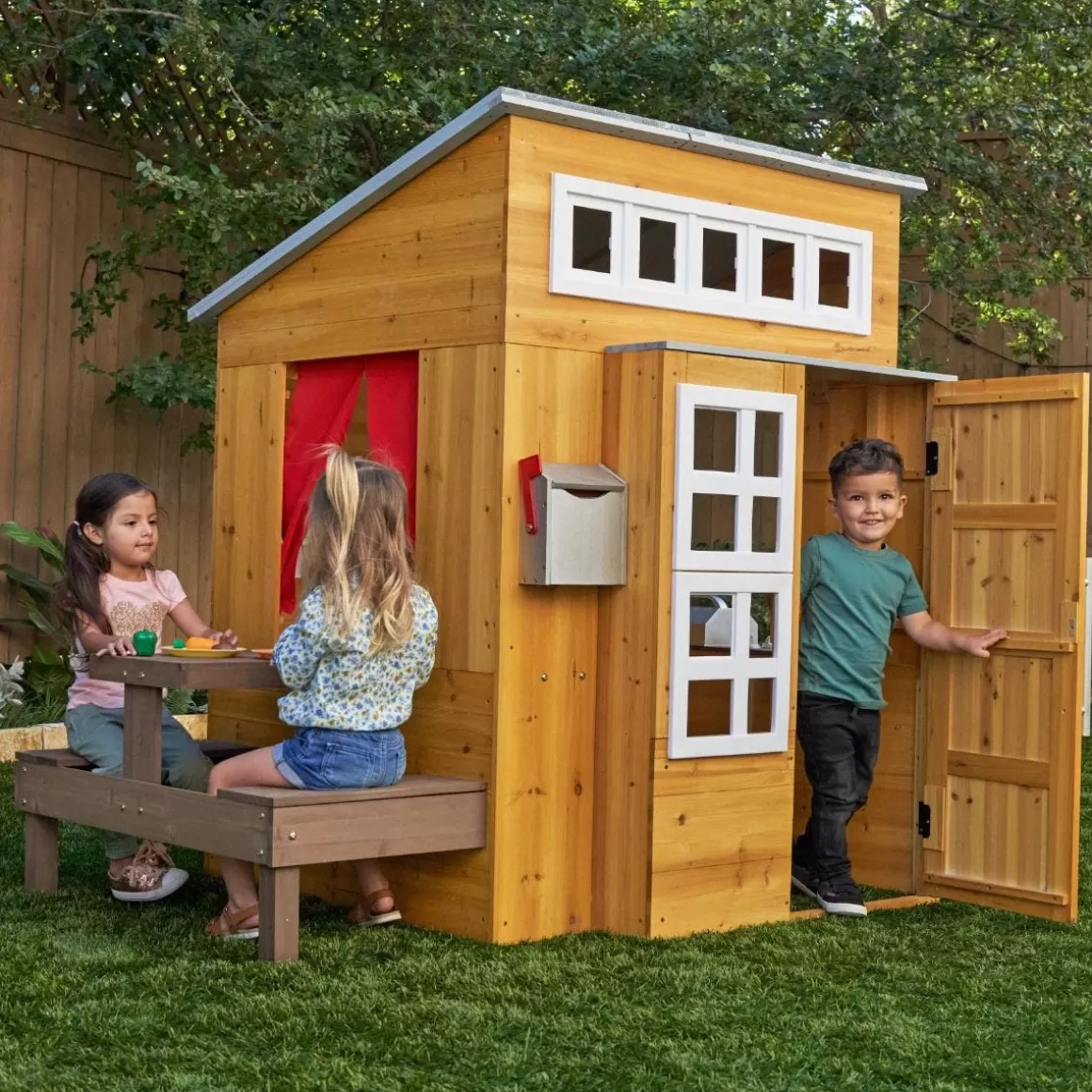 Discount KidKraft Modern Outdoor Playhouse