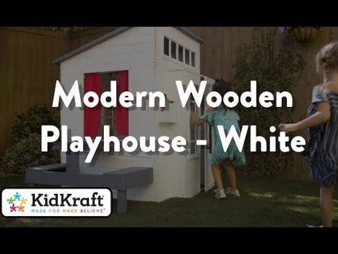 Shop KidKraft Modern Outdoor Playhouse - White