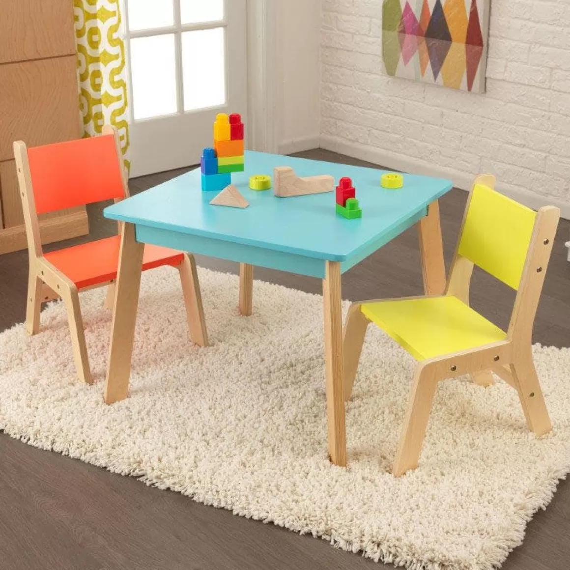 Sale KidKraft Modern Table & 2 Chair Set - Highlighter