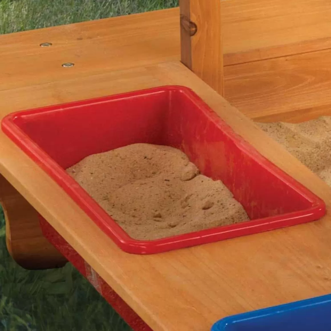 Fashion KidKraft Outdoor Sandbox With Canopy - Navy & White