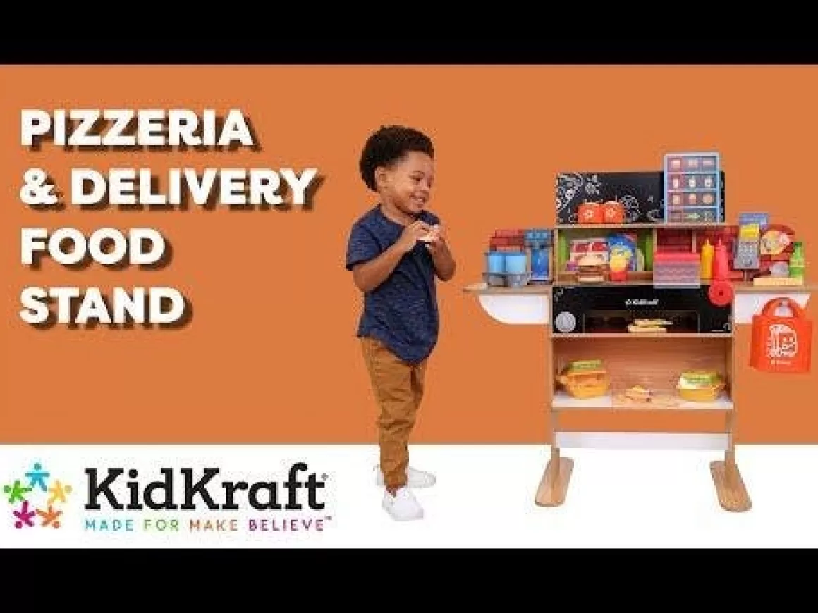 Flash Sale KidKraft Pizzeria & Delivery Food Stand