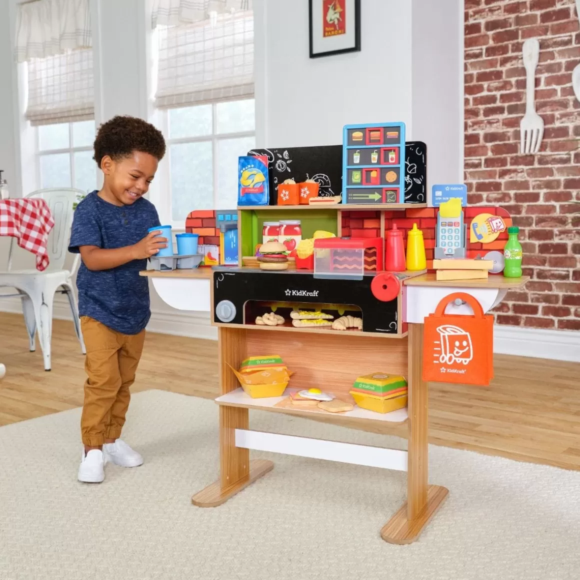 Flash Sale KidKraft Pizzeria & Delivery Food Stand