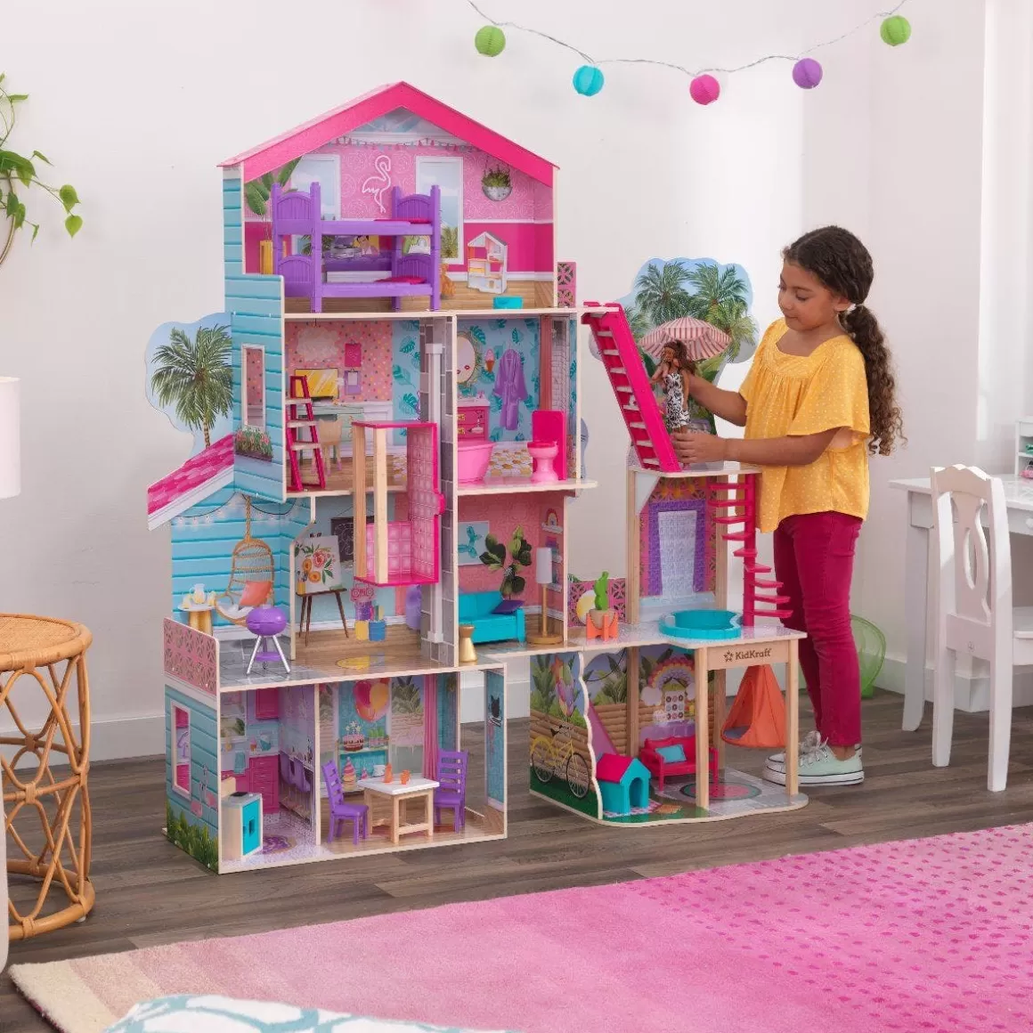 Store KidKraft Pool Party Mansion Dollhouse