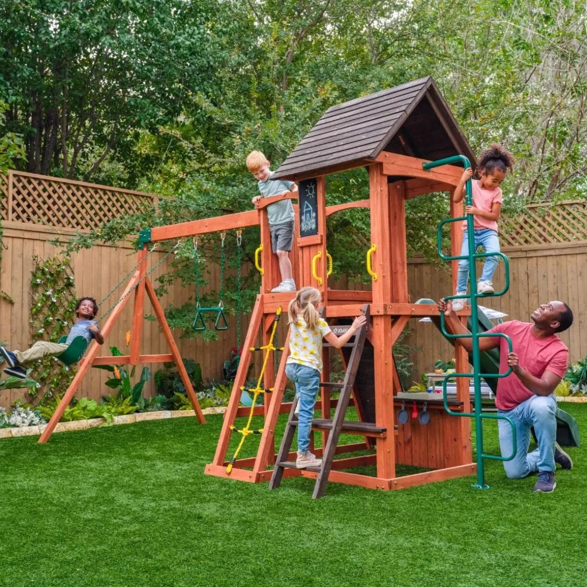 Online KidKraft Raptor Trail Swing Set