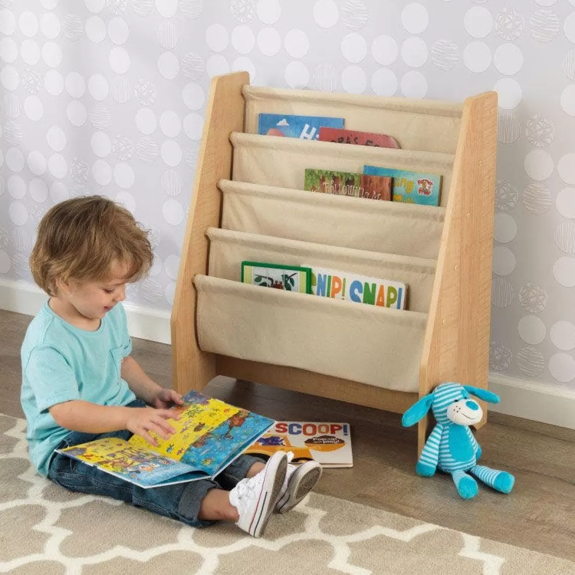 Cheap KidKraft Sling Bookshelf - Natural