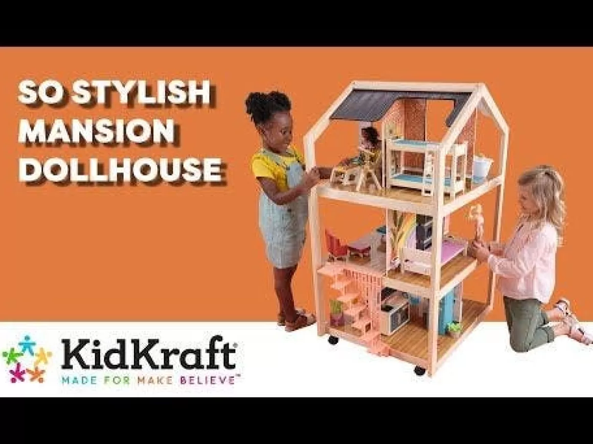 Discount KidKraft So Stylish Mansion Dollhouse - Boho Naturals