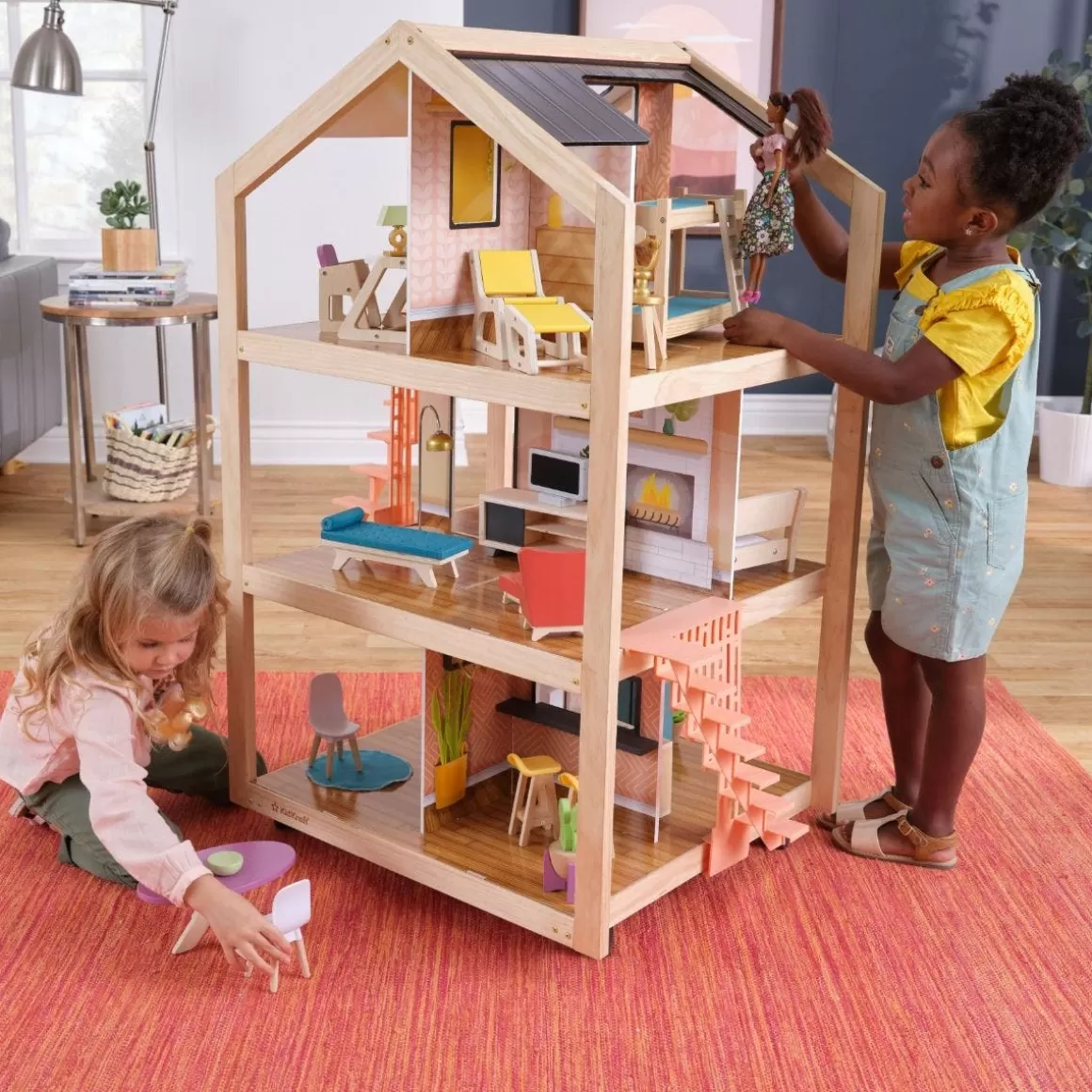 Discount KidKraft So Stylish Mansion Dollhouse - Boho Naturals