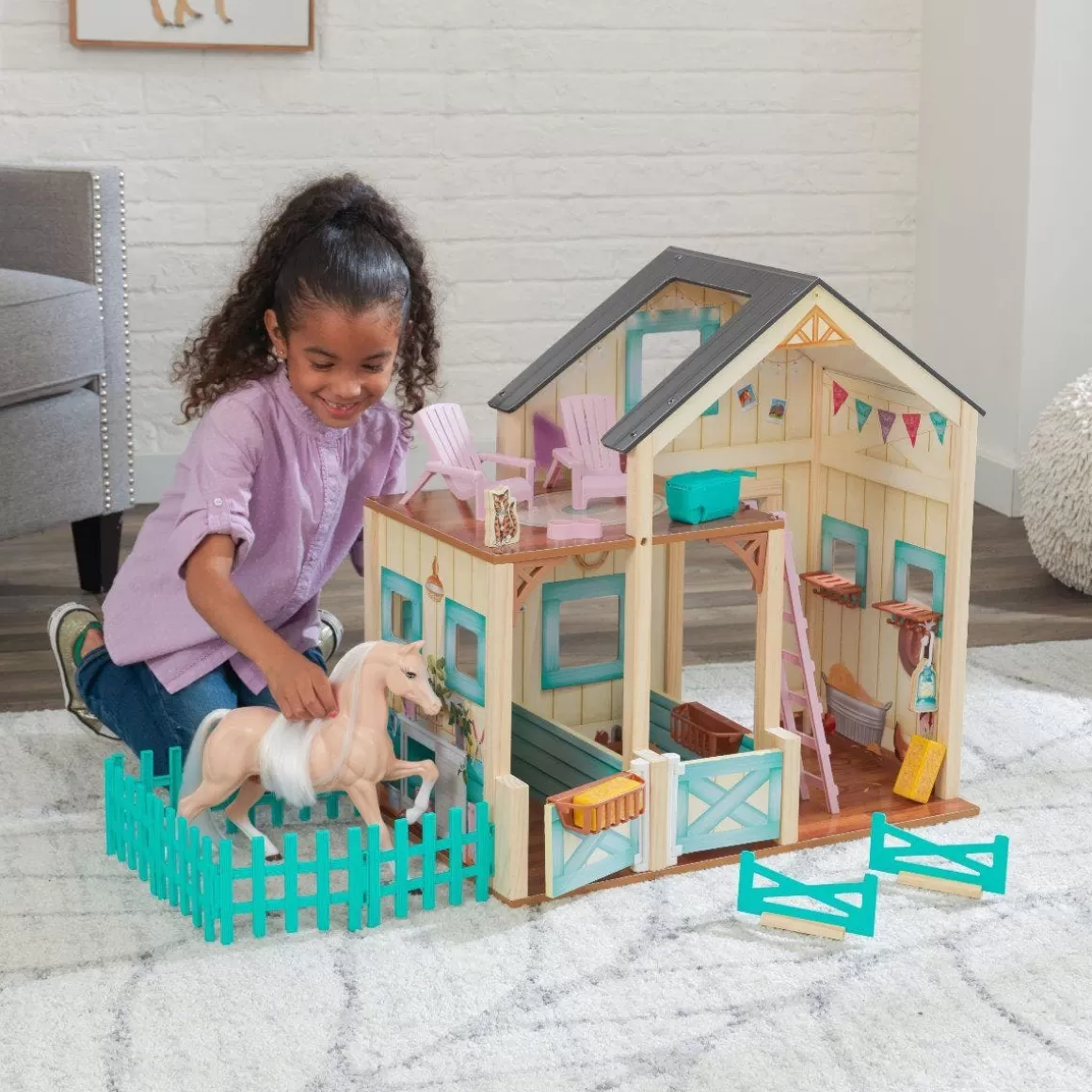 New KidKraft Sweet Meadow Horse Stable