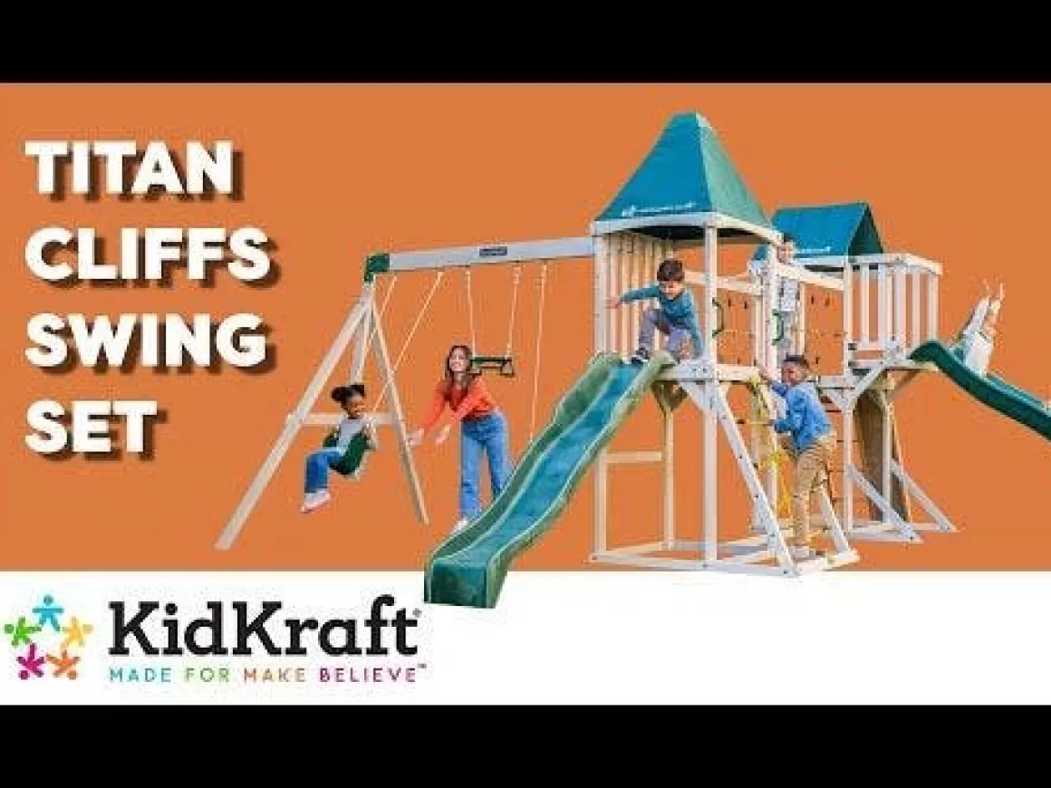 Sale KidKraft Titan Cliffs Swing Set