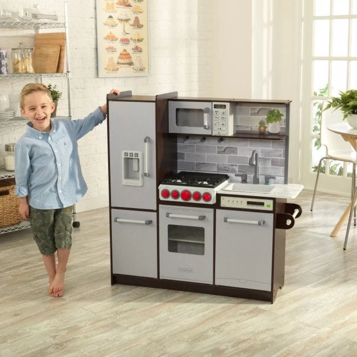 Outlet KidKraft Uptown Elite Espresso Play Kitchen With Ez Kraft Assembly ™