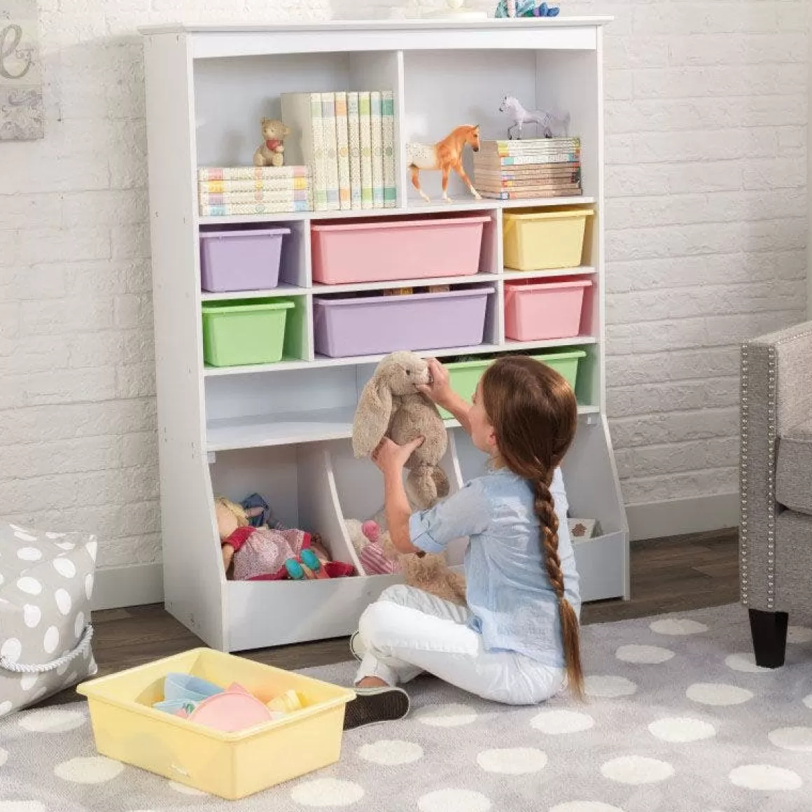 Hot KidKraft Wall Storage Unit - White