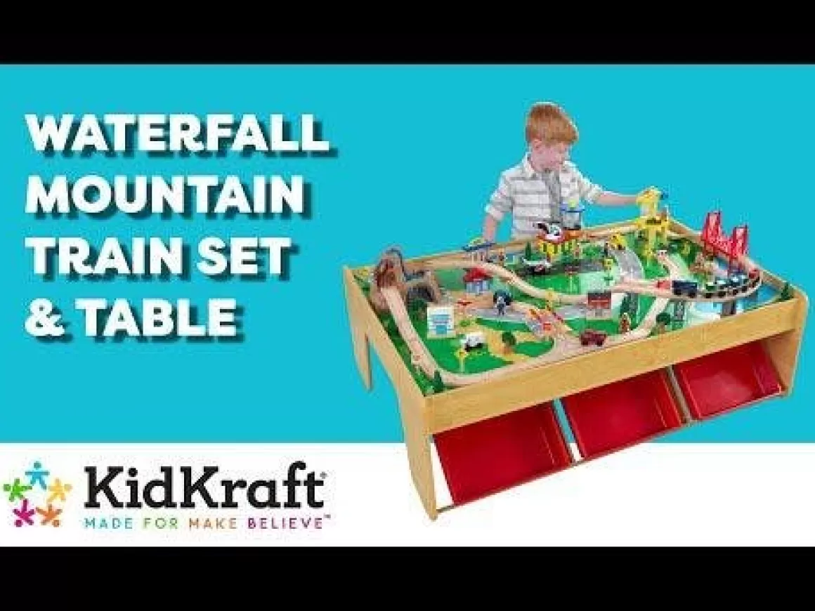 Store KidKraft Waterfall Mountain Train Set & Table