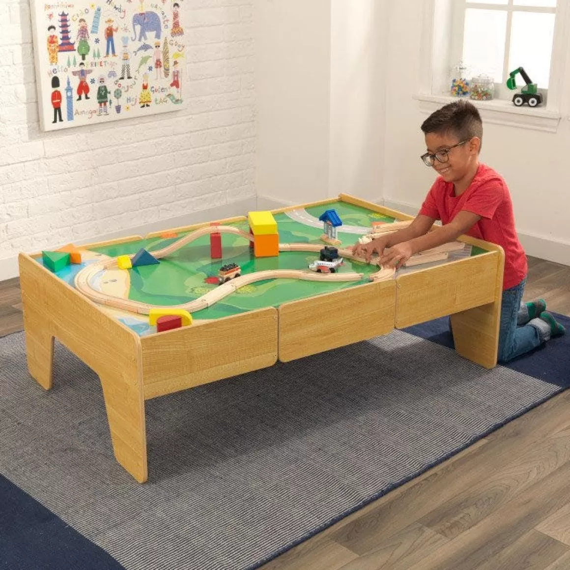 Outlet KidKraft Wooden Train Table - Natural